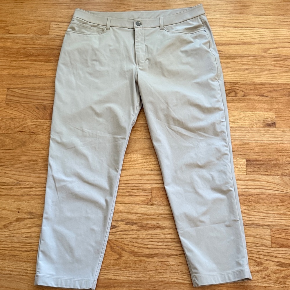 36x32 Khaki ABC Slim-Fit Trouser Pant 38/28”‎ inseam Warpstreme